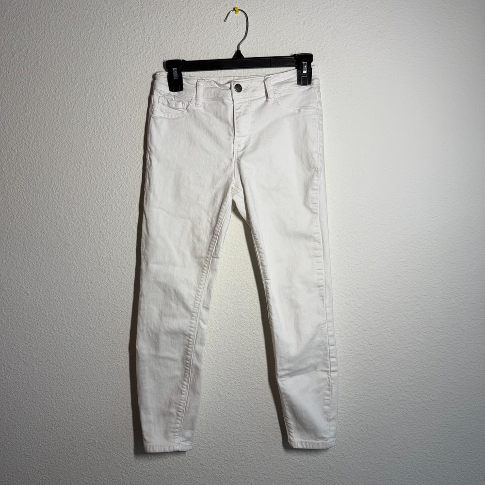 Cello Cropped Jeans Womens 3 White Light Wash Denim Cotton Skinny Leg Streetwear